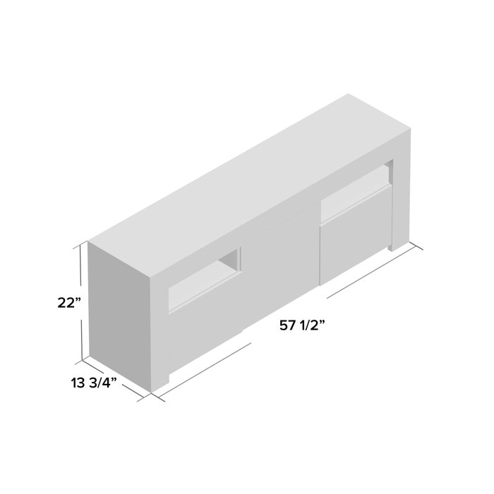 Orren Ellis Earle TV Stand for TVs up to 65" with Electric Fireplace